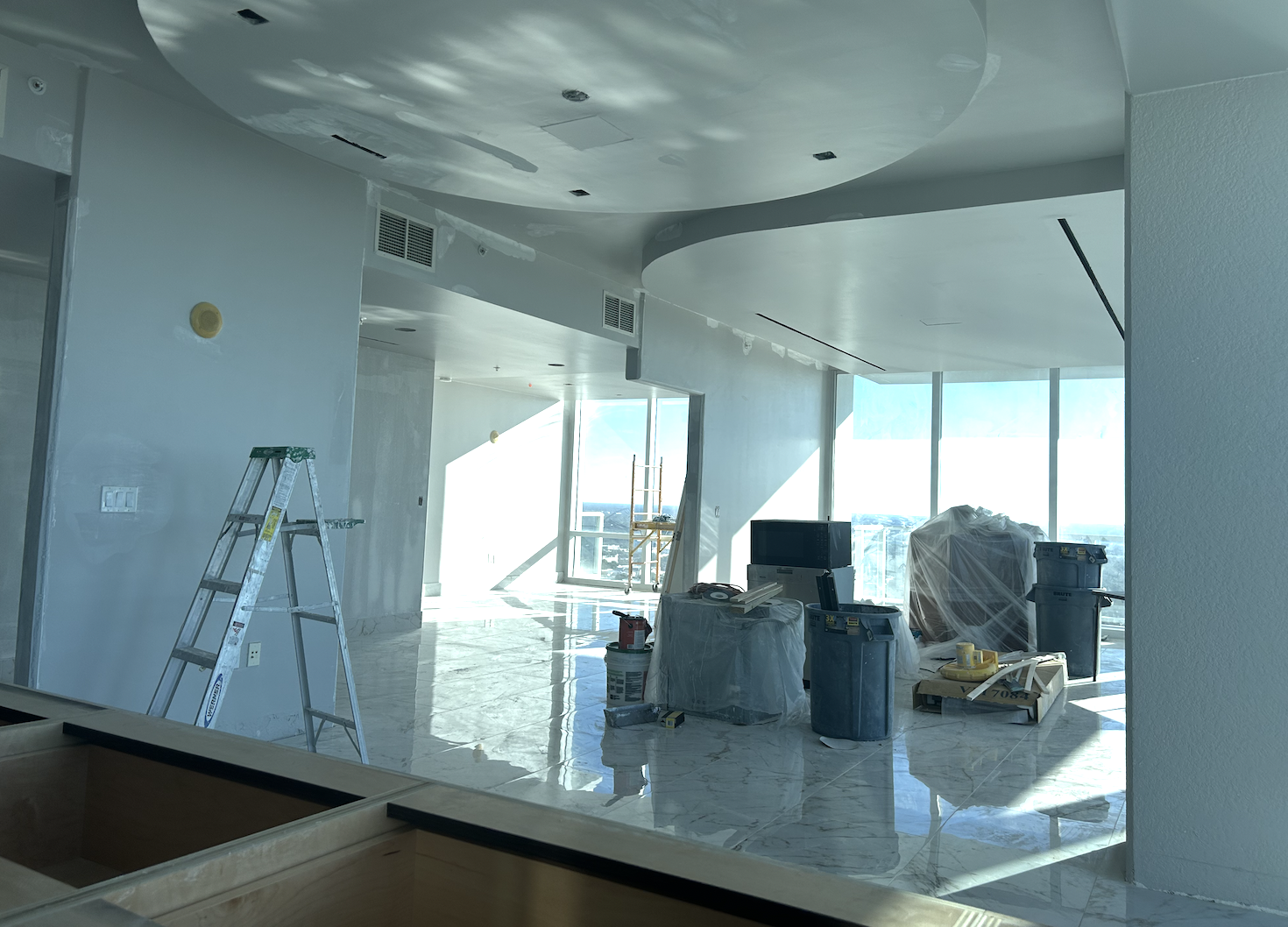 Multi-room interior painting